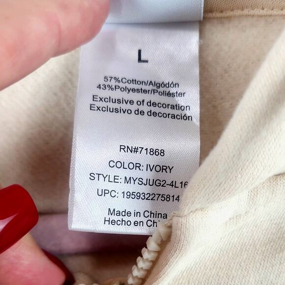 Disney Sweatshirt Womens L 1928 Mickey Minnie Pluto Zipper Hoodie - Picture 4 of 9